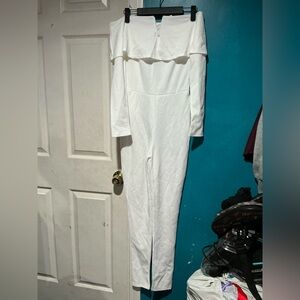 Very V Wire Jumpsuit - Fashion Nova